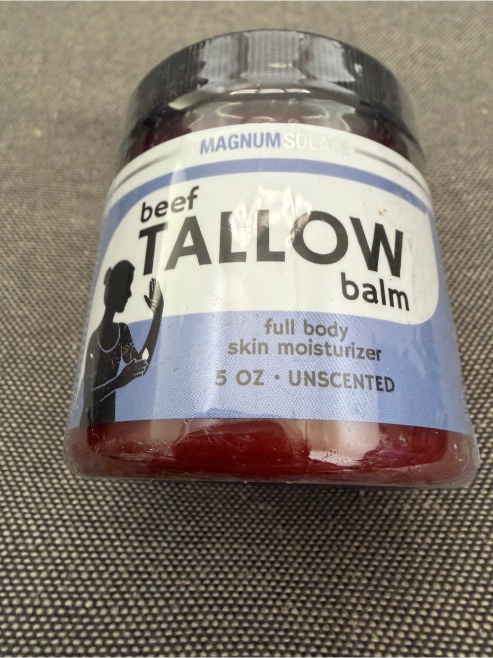 Beef Tallow Balm Unscented - Cream & Blue Packaging